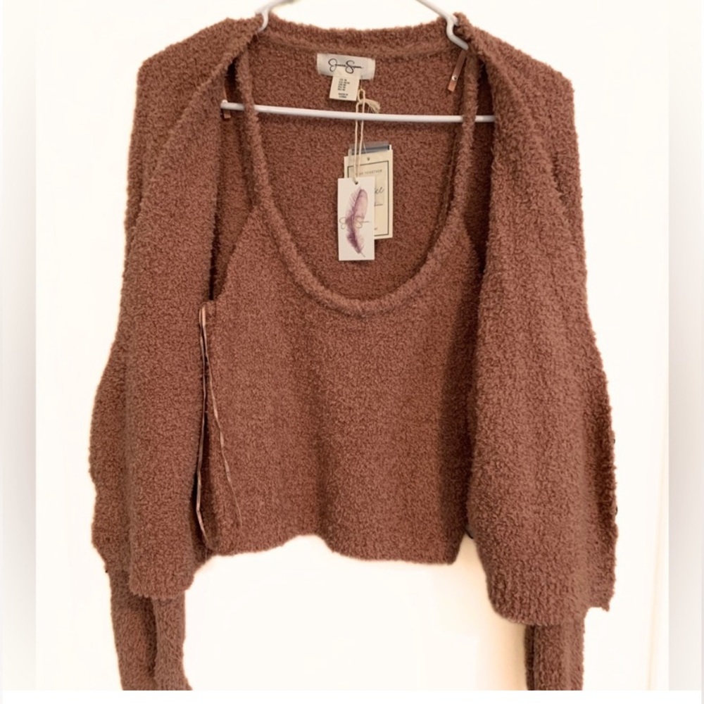 Jessica Simpson Two Piece Cardigan/Cami Set